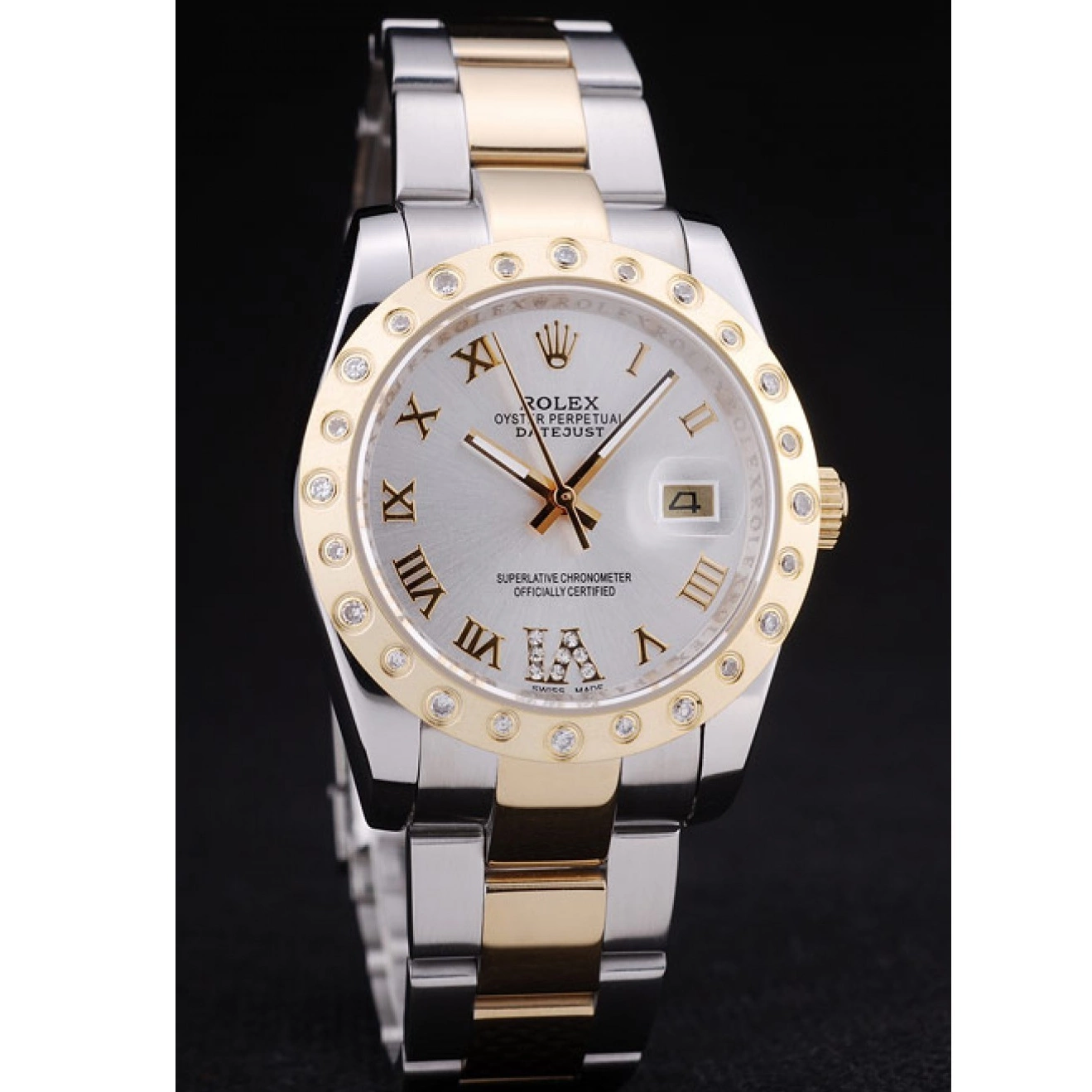 MiroTime 0721 Rolex Datejust Diamond Bezel White Dial 7464